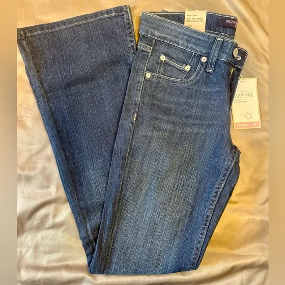 Levi's 518 Blue Boot Cut Jeans Low Rise 1 Medium Juniors/Women - Picture 4 of 12